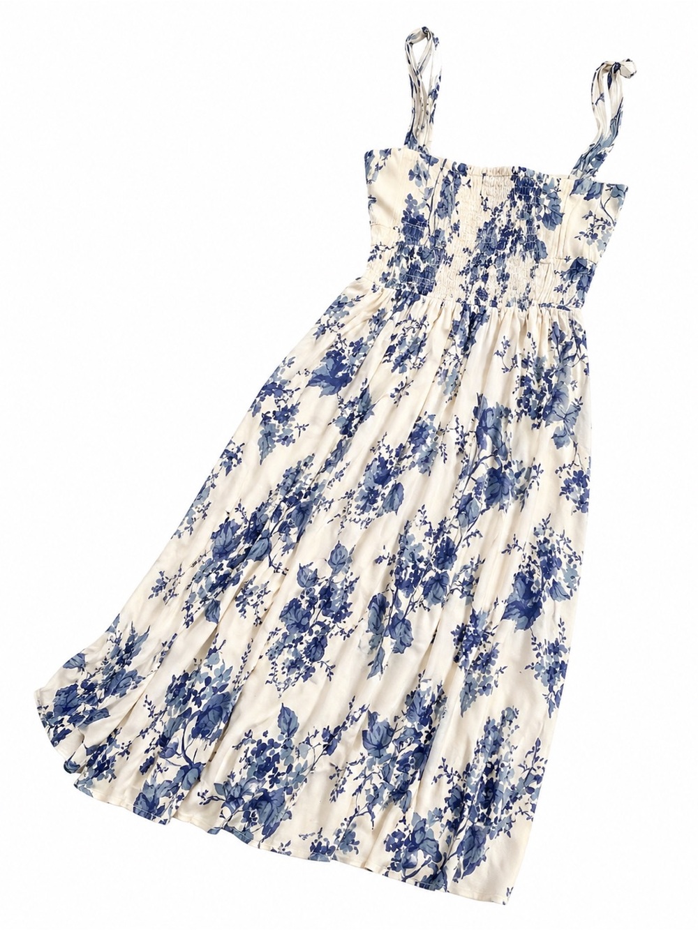 Reformation NWT Blue & White Floral Maxi Dress - Picture 3 of 3